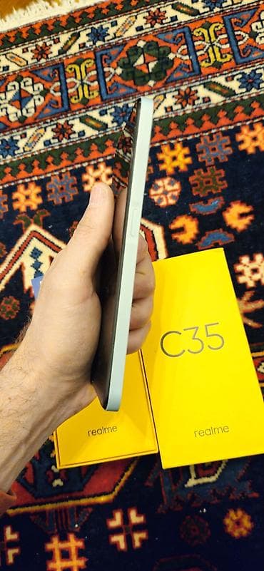 sederek kamera: Realme C35, 128 GB, rəng - Yaşıl, Zəmanət — 4