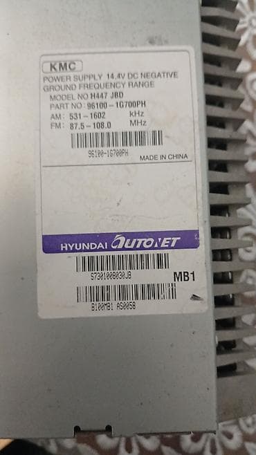 maqnitofon: Hyundai Autonet OEM avtomobil maqnitofonu - Modell: H447 JBD - Part — 2