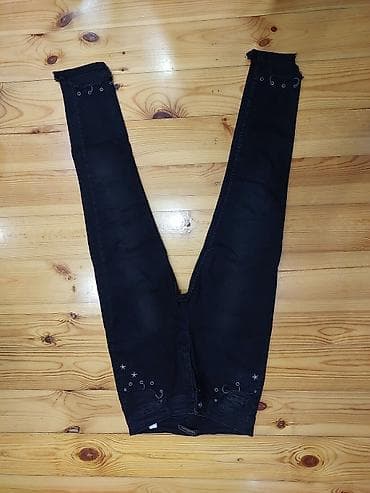 Qara skinny cins şalvar – KENE JEANS - Rəng: tünd qara - Kəsim