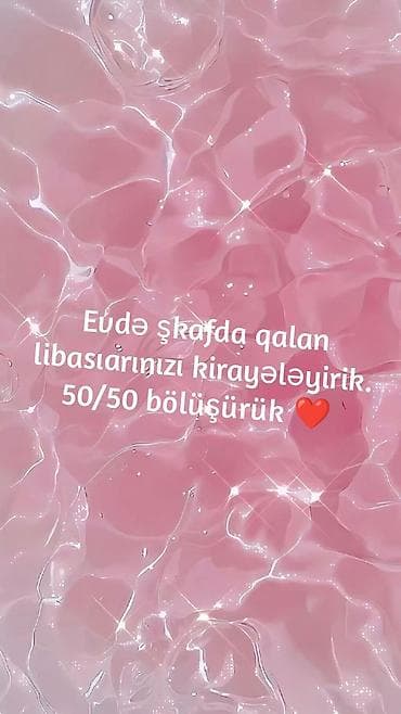 Xidmət: Evdə şkafda qalan geyimlərin icarəyə verilməsi Təsvir: -