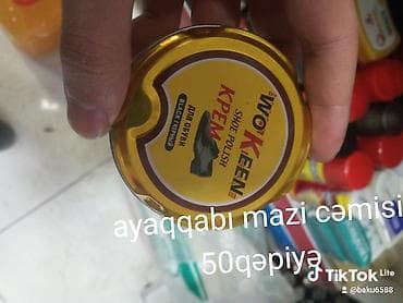 Бытовая химия: WOKEEN Shoe Polish – qara rəngli ayaqqabı kremi - Dəri ayaqqabılar — 1