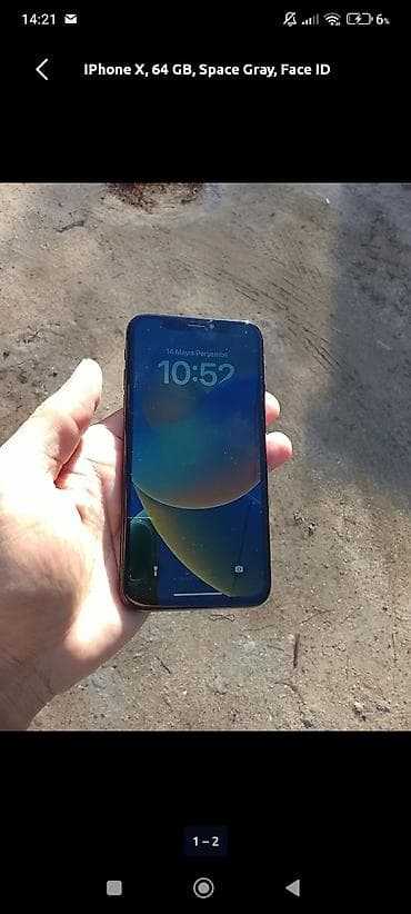 video qeydiyyatçı: IPhone X, 64 GB, Space Gray, Face ID — 2