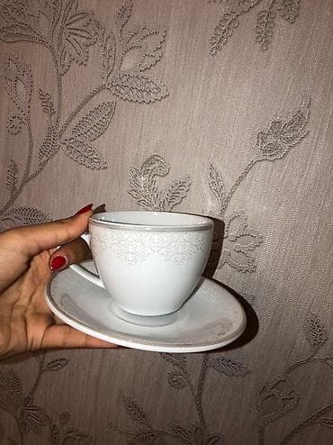 Çay dəsti, rəng - Ağ — 2
