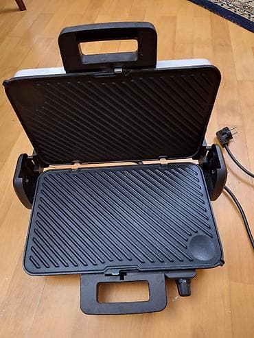 AKSU Gross Grill elektrikli qril. Mətbəxdə ət, toyuq, balıq, sosiska