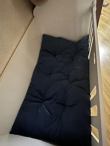 yumru transformer çarpayı: Oğlan və qız üçün, Dördbucaq, Beşik, Matras ilə — 5