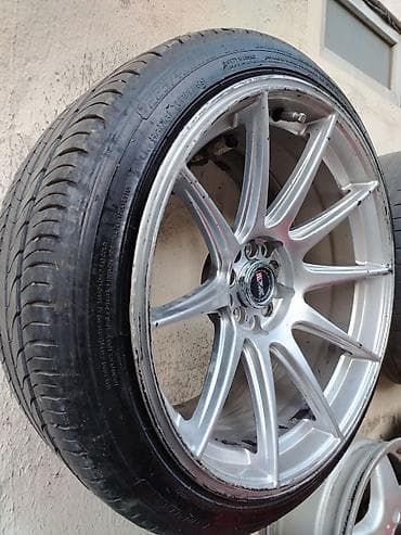 4 bolt disklər: 5 bolt unversal razvarka olunub enli gorsenir 225-40-18 tezesi tek — 1