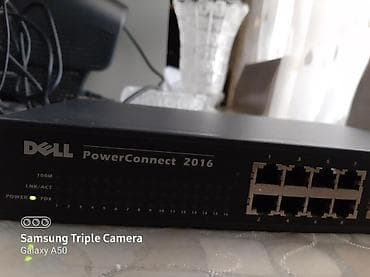 dell notebook: DELL Power Connect 2016 switch İşlek veziyyetdedir, 2018 de 200manata — 2