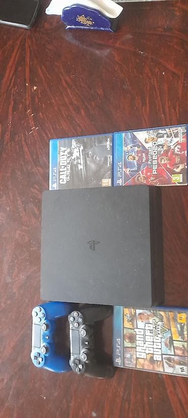 Видеоигры и приставки: PlayStation 4 Slim 1tb oyun paketi ps4 ün qutusu qalir - Konsol: Sony — 1