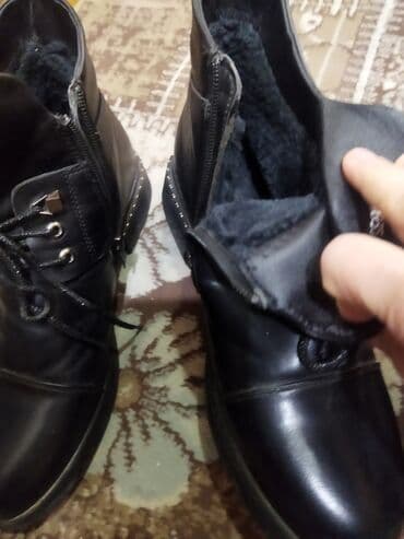 dəri qadın botilyonu: Qara rəngli qadın qış botları 2 dəfə geyinib ölçü uyğun gəlmədiyi üçün — 3