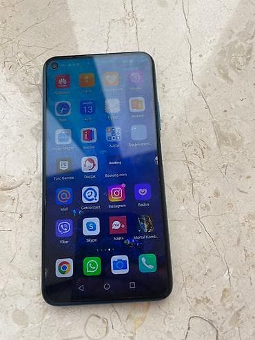 honor s8: Honor 20 Pro, 256 GB, rəng - Göy, Sensor, Barmaq izi, Face ID — 5