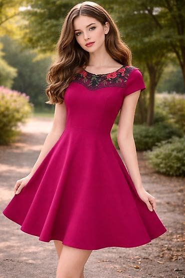 gozel donlar: TEZEDI BIR-IKI DEFE GEYNILIB - Yuxarı hissədə qara tor üzərində çiçək — 1