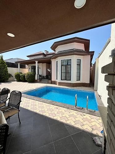 qusarda kiraye ev: Bağ evi kirayə verilir, Mərdəkan Mərdəkanda yerləşən isti, hovuzlu bağ — 1