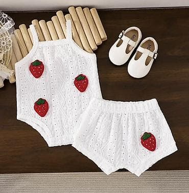 qiz uşaq geyimleri: Uşaq dəsti, Qız üçün, 3 - 6 ay — 2