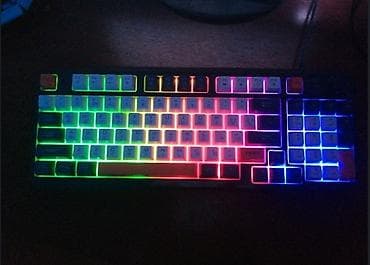 playstation 3 disk: XUNFOX K82 – qarışıq LED işıqlı tam ölçülü, oyun klaviaturasi 15 günə — 2