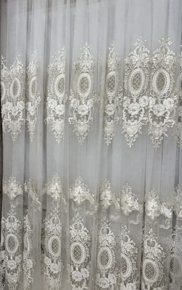 pvc pencere qiymetleri: Məhsul: Naxışlı tull pərdə Yep yeni,klassik modeldir.Eni 6 uzunluq — 1