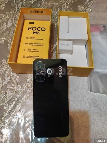 Xiaomi: Poco M6, 128 ГБ, цвет - Черный, Отпечаток пальца — 2