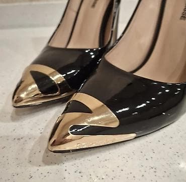 tebii mirvari muncuq: Tuflilər, Ölçü: 36.5, rəng - Qara, Yeni — 4