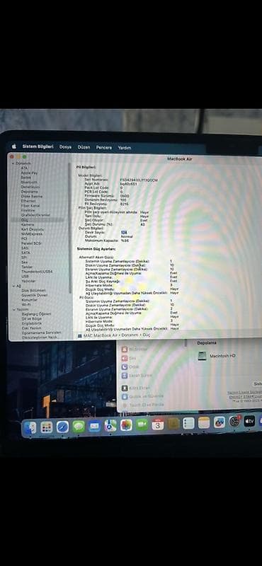Apple MacBook: MacBook Air M2 • Batareya: 96% • Cycle Count: 124 • Vəziyyət: Yaxşı • — 3