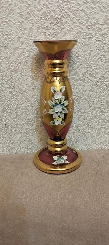 Boyalı dekorativ şamdan/vaza - Material: qalın şüşə - Rəng və örtük lalafo.az -da Boyalı dekorativ şamdan/vaza - Material: qalın şüşə - Rəng və örtük
