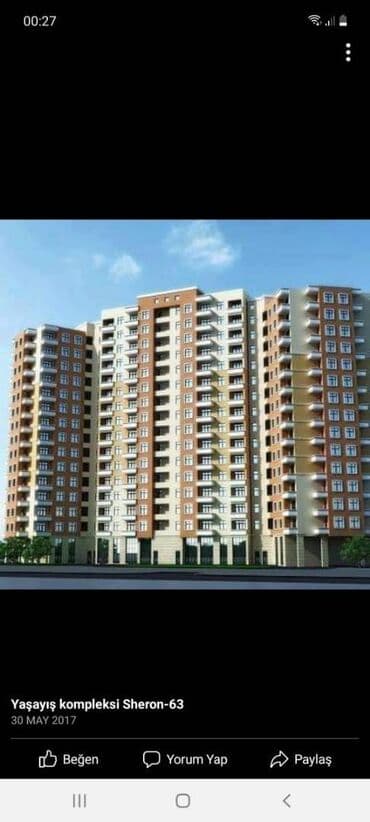 200 azn kiraye evler sumqayitda 2025: 3 otaqlı, Yeni tikili, 75 kv. m — 2