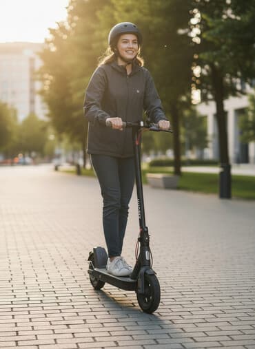 Xiaomi elektrik skuter - Brend: Xiaomi - Rəng: qara - Geniş, rezin