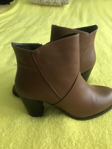 qiz ucun botlar: Ölçü: 38, rəng - Qəhvəyi, Yeni — 2