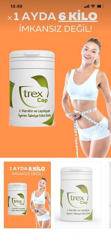 arıqlama kapsulaları: Trex kapsul ve çayları — 1