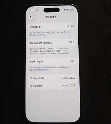 17 pro 256: IPhone 16 Pro, 128 GB, Gümüşü, Face ID — 2