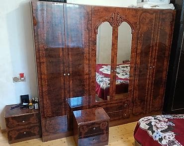 asilqan: Yataq otağı üçün klassik dəst – iri paltar şkafı və iki tumbadan — 1