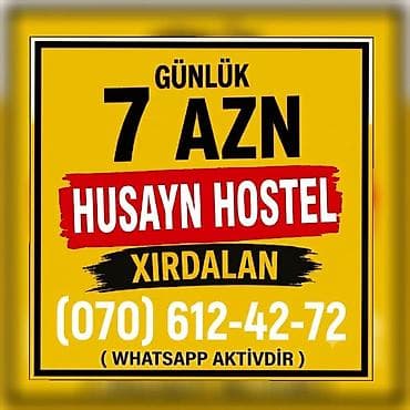 hovsanda kreditle evler: HUSAYN HOSTEL KHIRDALAN /HOSTEL/GÜNDƏLİK EV/AYLIQ EV/KİRAYƏ EV Ailəyə — 1