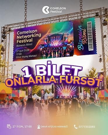 demir seyf qapi: Comelson Festivalı Azərbaycanda ilk dəfə keçirilir! ✨ Festivalda bir — 3
