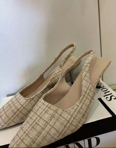 Tuflilər, Ölçü: 40, rəng - Bej, Yeni