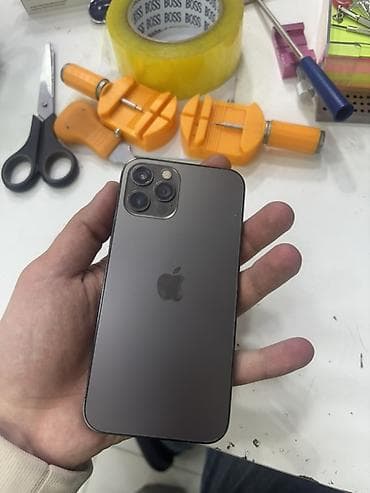 телефон fly ff224: IPhone 12 Pro, 128 ГБ, Графит, Face ID — 1