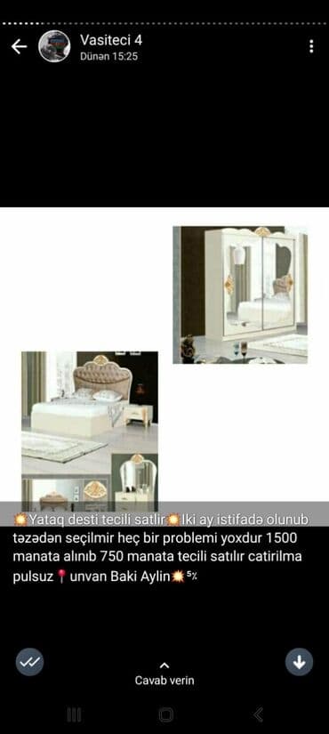 tuba: İkinəfərlik çarpayı, Termo, Dolab, 2 tumba, İşlənmiş — 1