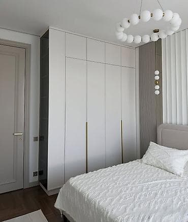 raflar: 6 qapı, Ağ, Açılan, Düz dolab — 1