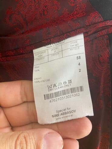 kişi ucun klassik qara kostyum: Kostyum, Demisezon, Emiland, 3XL, rəng - Qara — 4