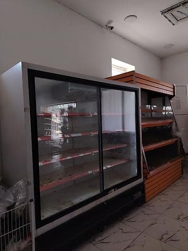 Mağaza/market üçün iki qapılı şüşə vitrin soyuducu - Ön hissə