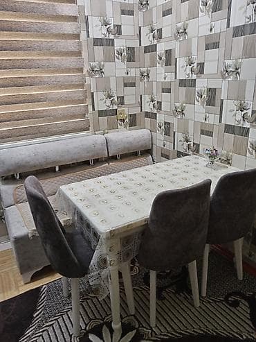 oyuncu stolu: Mətbəx üçün, Açılmayan, Dördbucaq masa, 2 stul — 1