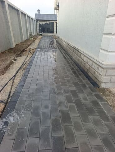 duz corek: Tamet döşəmə xidməti – dekorativ beton/daş təməli ilə həyət və giriş — 7