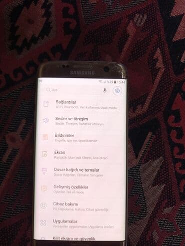 samsung galaxy s3 ekran: Samsung Galaxy S7 Edge, 32 GB, rəng - Qızılı, Barmaq izi — 5