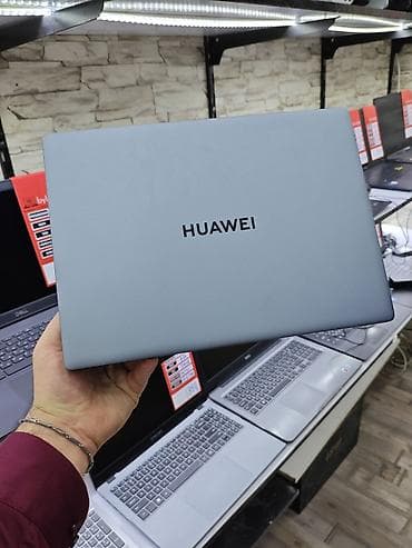 ucuz notbuk: Huawei noutbuk – 14" FHD IPS ekran, Intel Core i3-1215U prosessor, 8 — 3