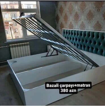 Çarpayılar: Yeni, İkinəfərlik çarpayı, Bazasız, Matras ilə, Siyirməsiz, Azərbaycan — 1