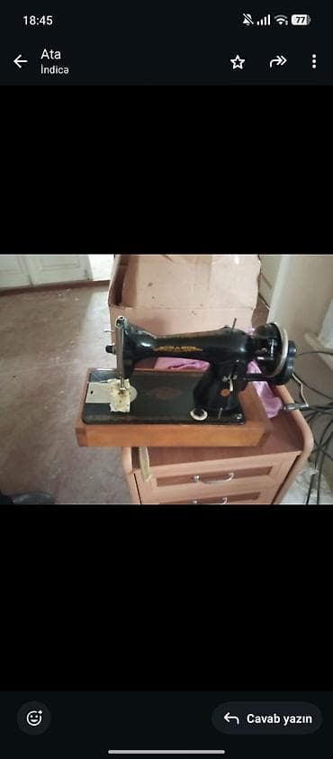 a03 ikinci el: Mekanik tikiş maşını – portativ çamadanlı dəst - Klassik, mexaniki — 1