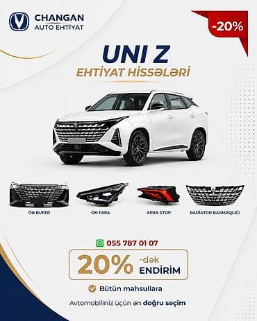 CHANGAN UNI-Z ehtiyat hissələri • Model uyğunluğu: Changan UNI-Z •