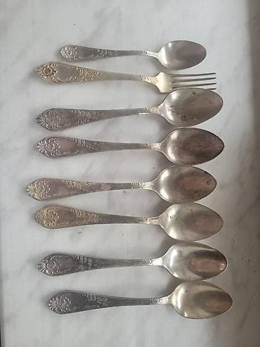 qedimi samovar: Qaşıq dəsti qədim 6 ədəd — 1