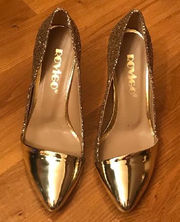 barya ayakkabı: Tuflilər, Ölçü: 38, rəng - Qızılı, Yeni — 2