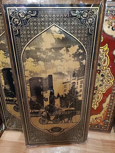 Вазы: Bakı mövzulu dekorativ taxta Nərdlər Sadə Faner nərdlər 25-azn Ünvan Q — 4