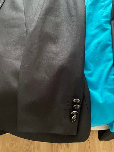 kişi ucun klassik qara kostyum: Bir defe geyinilib.XL olcudu — 4