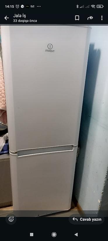2 qapılı Indesit Soyuducu Satılır, rəng - Ağ — 1