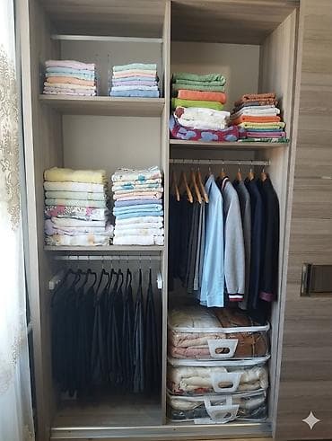 qapi taxta: İkinəfərlik çarpayı, Dolab — 4